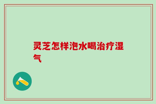 灵芝怎样泡水喝治疗湿气