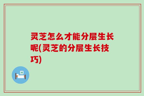灵芝怎么才能分层生长呢(灵芝的分层生长技巧)