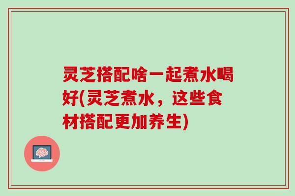 灵芝搭配啥一起煮水喝好(灵芝煮水，这些食材搭配更加养生)