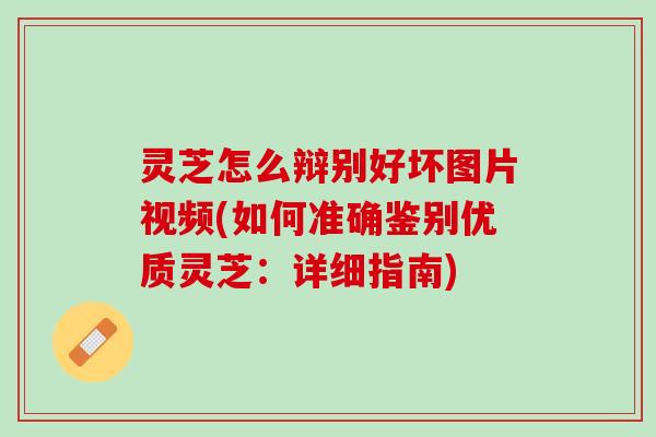 灵芝怎么辩别好坏图片视频(如何准确鉴别优质灵芝：详细指南)