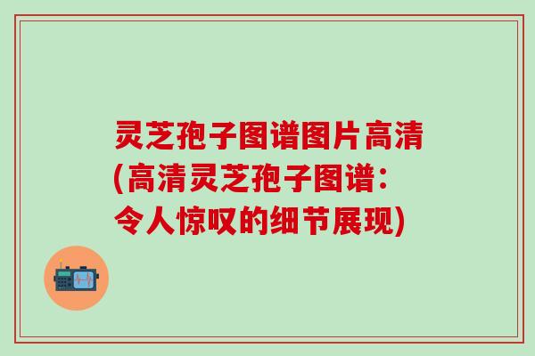 灵芝孢子图谱图片高清(高清灵芝孢子图谱：令人惊叹的细节展现)