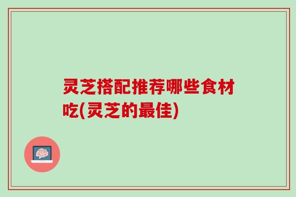 灵芝搭配推荐哪些食材吃(灵芝的最佳)
