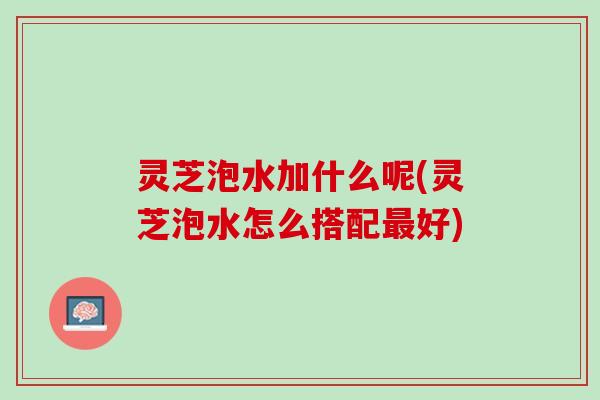 灵芝泡水加什么呢(灵芝泡水怎么搭配最好)