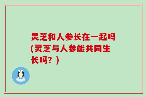 灵芝和人参长在一起吗(灵芝与人参能共同生长吗？)