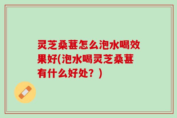 灵芝桑葚怎么泡水喝效果好(泡水喝灵芝桑葚有什么好处？)