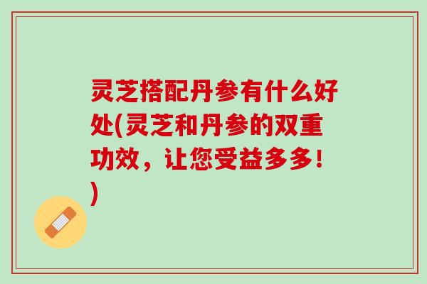 灵芝搭配丹参有什么好处(灵芝和丹参的双重功效，让您受益多多！)