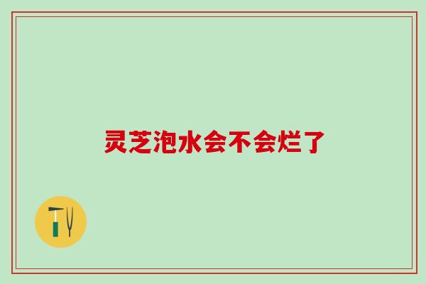 灵芝泡水会不会烂了