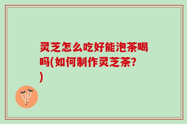 灵芝怎么吃好能泡茶喝吗(如何制作灵芝茶？)