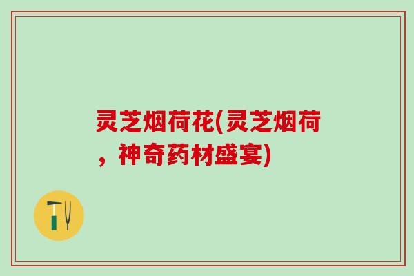 灵芝烟荷花(灵芝烟荷，神奇药材盛宴)