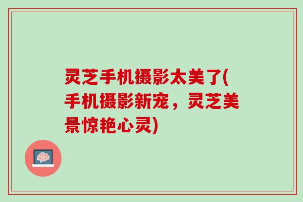 灵芝手机摄影太美了(手机摄影新宠，灵芝美景惊艳心灵)