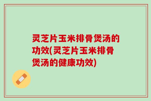 灵芝片玉米排骨煲汤的功效(灵芝片玉米排骨煲汤的健康功效)