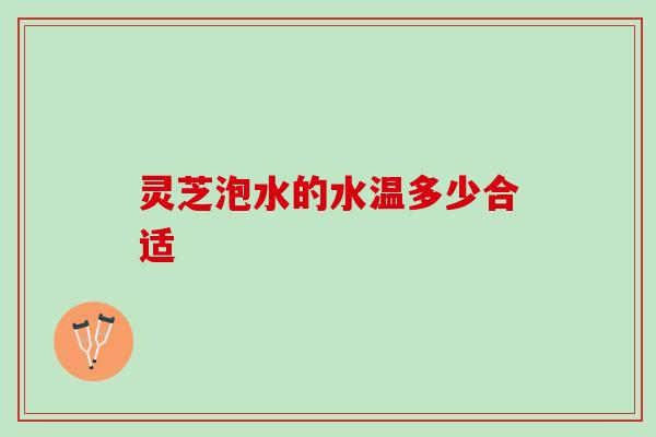 灵芝泡水的水温多少合适