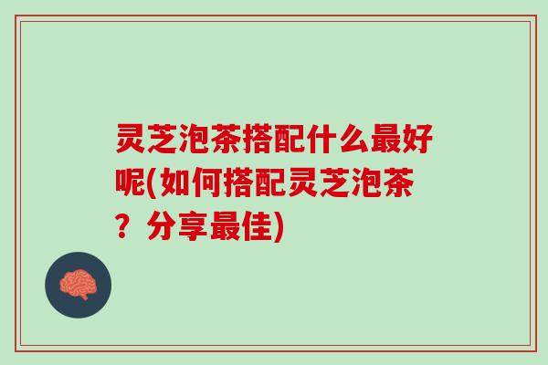灵芝泡茶搭配什么最好呢(如何搭配灵芝泡茶？分享最佳)