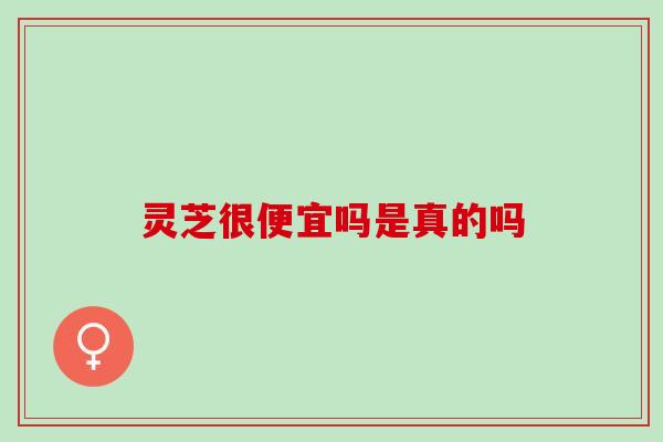 灵芝很便宜吗是真的吗