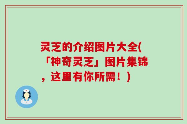 灵芝的介绍图片大全(「神奇灵芝」图片集锦，这里有你所需！)
