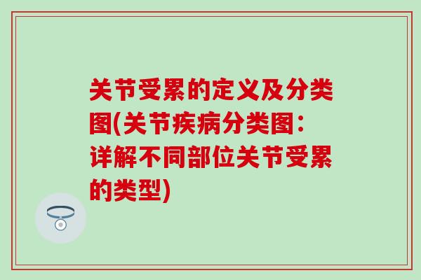 关节受累的定义及分类图(关节疾病分类图：详解不同部位关节受累的类型)