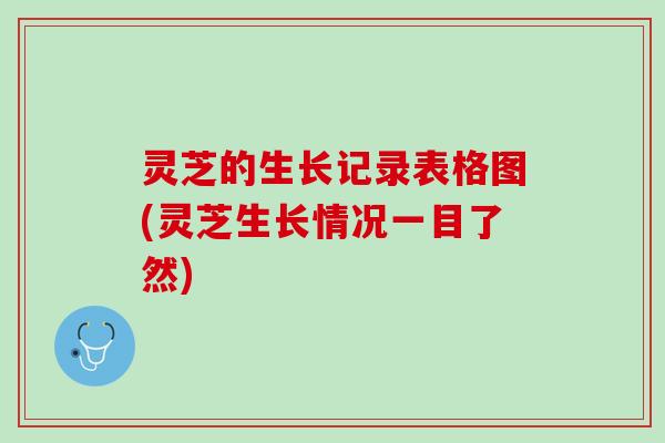 灵芝的生长记录表格图(灵芝生长情况一目了然)