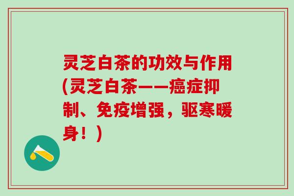 灵芝白茶的功效与作用(灵芝白茶——癌症抑制、免疫增强，驱寒暖身！)