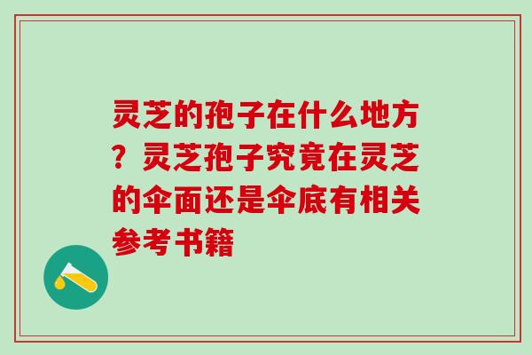 灵芝的孢子在什么地方？灵芝孢子究竟在灵芝的伞面还是伞底有相关参考书籍