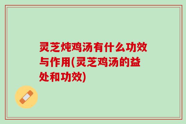灵芝炖鸡汤有什么功效与作用(灵芝鸡汤的益处和功效)