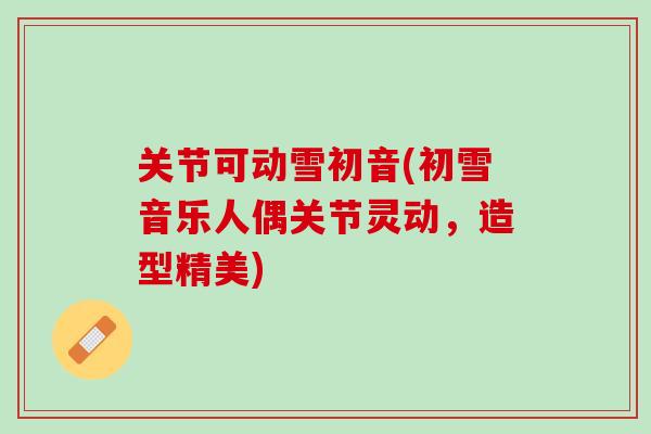 关节可动雪初音(初雪音乐人偶关节灵动，造型精美)