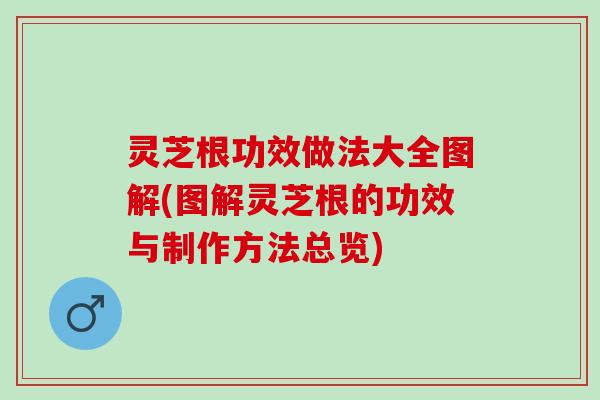 灵芝根功效做法大全图解(图解灵芝根的功效与制作方法总览) 灵芝根功效做法大全图解(图解灵芝根的功效与制作方法总览)