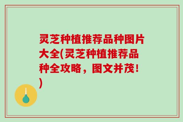 灵芝种植推荐品种图片大全(灵芝种植推荐品种全攻略，图文并茂！)