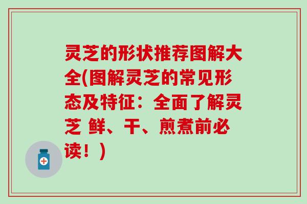 灵芝的形状推荐图解大全(图解灵芝的常见形态及特征：全面了解灵芝 鲜、干、煎煮前必读！)