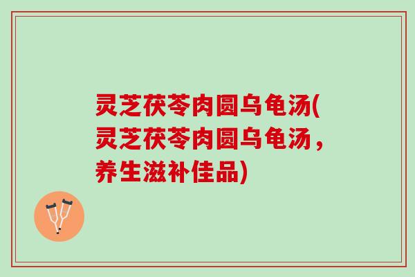 灵芝茯苓肉圆乌龟汤(灵芝茯苓肉圆乌龟汤，养生滋补佳品)