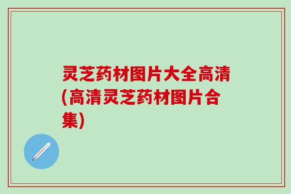 灵芝药材图片大全高清(高清灵芝药材图片合集)