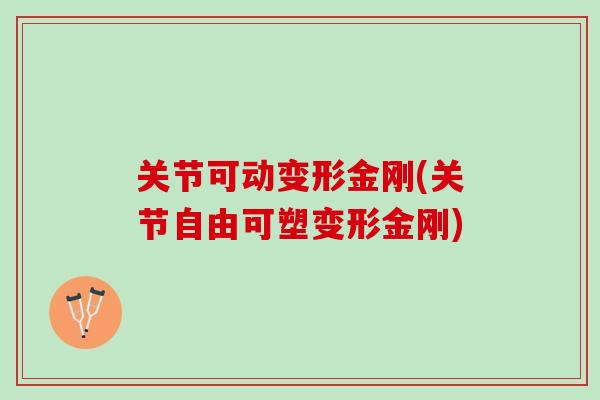 关节可动变形金刚(关节自由可塑变形金刚)