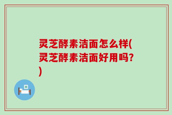 灵芝酵素洁面怎么样(灵芝酵素洁面好用吗？)