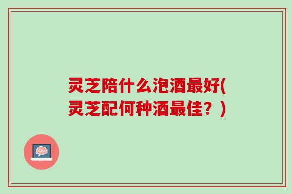 灵芝陪什么泡酒最好(灵芝配何种酒最佳？)