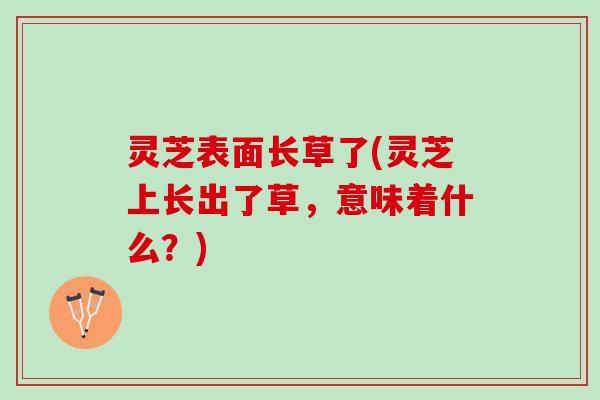 灵芝表面长草了(灵芝上长出了草，意味着什么？)