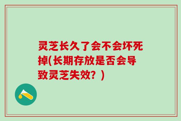 灵芝长久了会不会坏死掉(长期存放是否会导致灵芝失效？)