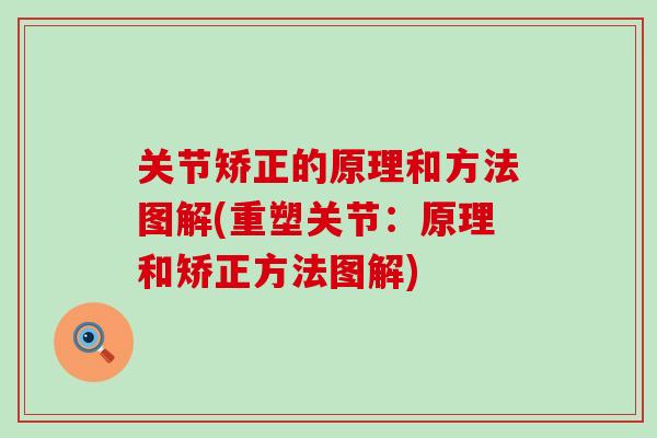 关节矫正的原理和方法图解(重塑关节：原理和矫正方法图解)