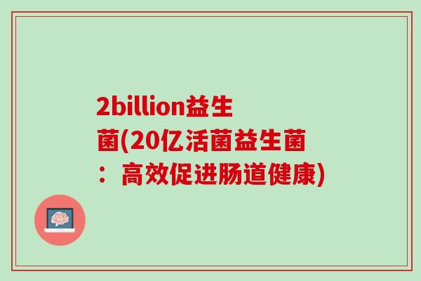2billion益生菌(20亿活菌益生菌：高效促进肠道健康)