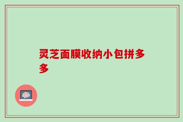 灵芝面膜收纳小包拼多多