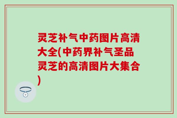 灵芝补气中药图片高清大全(中药界补气圣品灵芝的高清图片大集合)