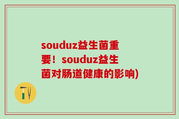 souduz益生菌重要！souduz益生菌对肠道健康的影响)
