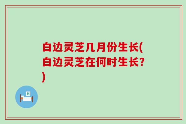 白边灵芝几月份生长(白边灵芝在何时生长？)