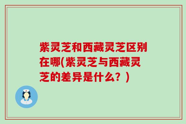 紫灵芝和西藏灵芝区别在哪(紫灵芝与西藏灵芝的差异是什么？)