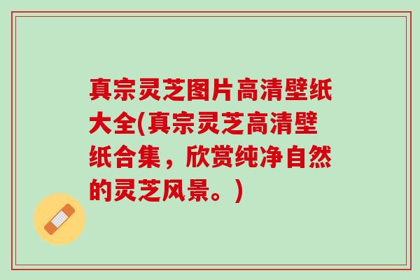 真宗灵芝图片高清壁纸大全(真宗灵芝高清壁纸合集，欣赏纯净自然的灵芝风景。)