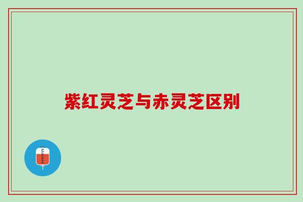 紫红灵芝与赤灵芝区别