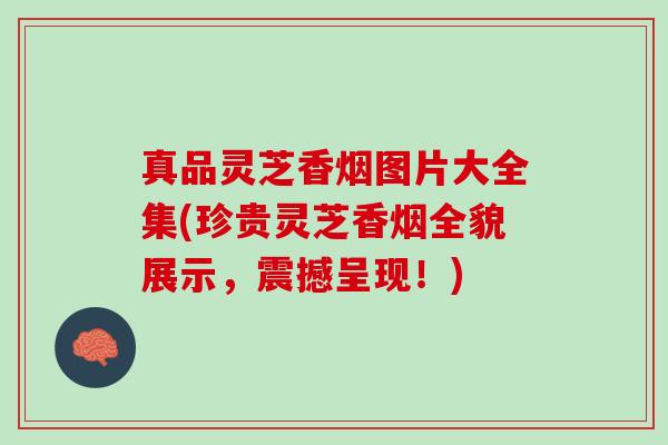 真品灵芝香烟图片大全集(珍贵灵芝香烟全貌展示，震撼呈现！)