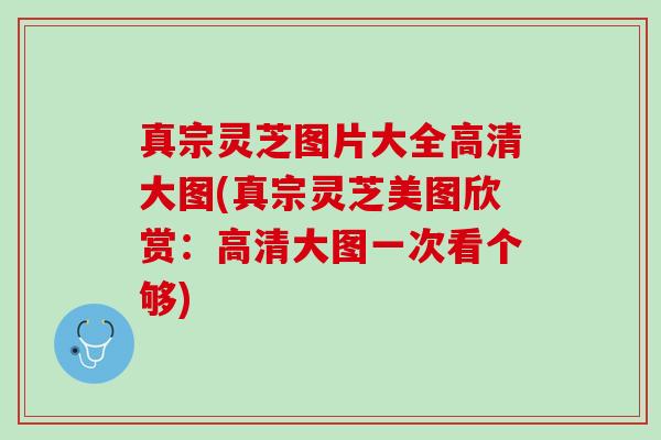 真宗灵芝图片大全高清大图(真宗灵芝美图欣赏：高清大图一次看个够)