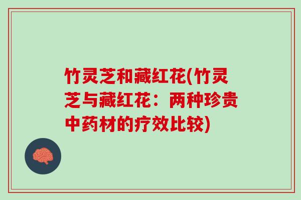 竹灵芝和藏红花(竹灵芝与藏红花：两种珍贵中药材的疗效比较)