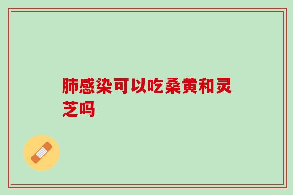 肺感染可以吃桑黄和灵芝吗