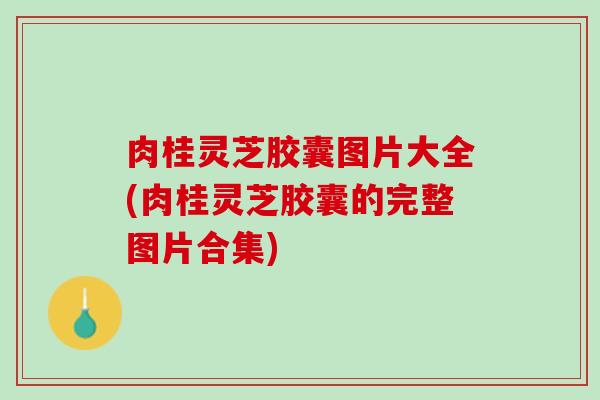 肉桂灵芝胶囊图片大全(肉桂灵芝胶囊的完整图片合集)