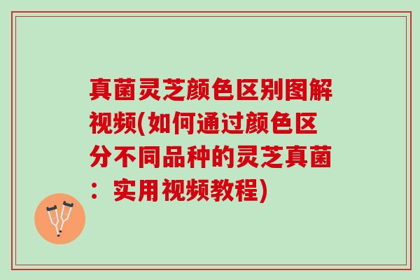 真菌灵芝颜色区别图解视频(如何通过颜色区分不同品种的灵芝真菌：实用视频教程)